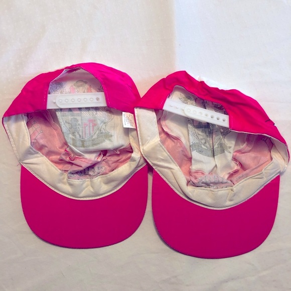 Pair of Vintage Circus Circus Las Vegas Hotel and Casino SnapBack Caps Neon Pink - Picture 5 of 6